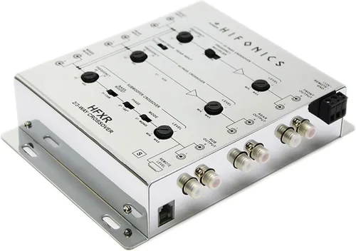 Miniatura 10 de Hifonics HFXR Crossover activo de 2 vías/3 vías, crossover de audio para automóvil con control remoto de graves