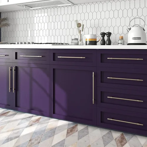 Miniatura 3 de Livelynine Papel tapiz de color morado para despegar y pegar, 15.8 x 590 pulgadas, papel de pared oscuro Moody autoadhesivo, color morado