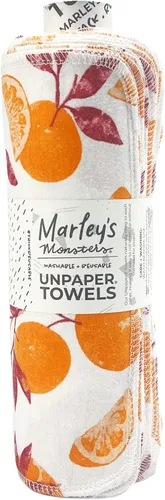 Miniatura 15 de Marley's Monsters Toallas sin papel - Rollo de 12 unidades, Toallas de papel reutilizables sin papel, de algodón, libres de árboles (Crepúsculo)