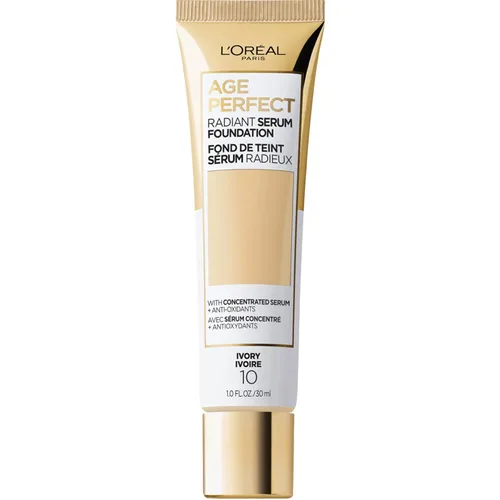 Miniatura 26 de L'Oreal Paris Age Perfect Base de suero radiante con SPF 50, Rosa Miel, 1 fl. oz. Rosa (honey rose)