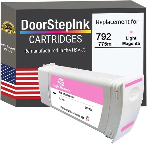 DoorStepInk Cartucho de tinta remanufacturado magenta claro 792 para HP 792 (CN710A), compatible con Latex 210 de 61 pulgadas, 260, 61 pulgadas, 280