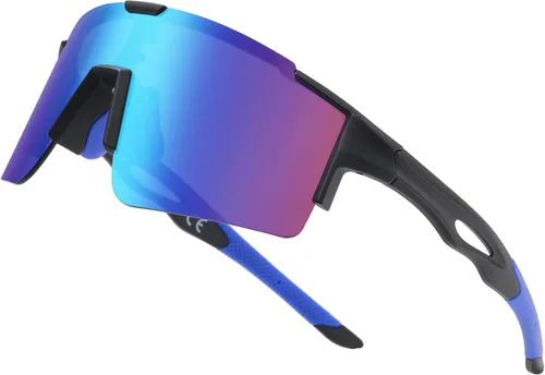 Miniatura 11 de DUCO Gafas de sol deportivas para hombre, gafas de sol de ciclismo, gafas de sol de béisbol juveniles, ligeras, TR90, gafas de marco DC0032
