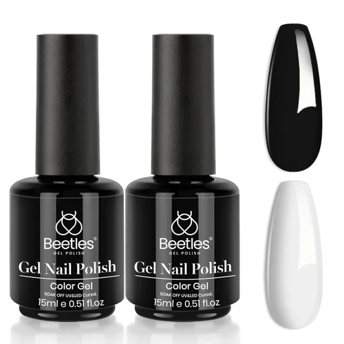 Miniatura 261 de Beetles - Esmalte de uñas de gel rosa claro, 0.5 fl oz, color rosa bebé, esmalte de gel que se absorbe con luz UV LED, arte de uñas de verano, salón