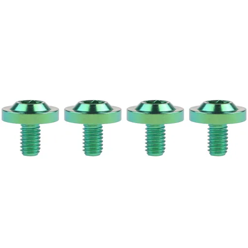 Miniatura 21 de Tornillos Torx T30 de titanio M6 10 15 20 0.984 in Torx T30 para bicicleta, motocicleta, automóvil, paquete de 4 (M6 x 0.394 in, plateado)