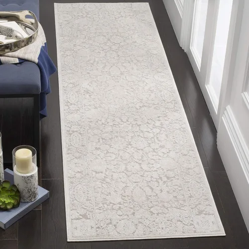 Miniatura 24 de SAFAVIEH Alfombra 8x10 - Colección Reflection - Grande - Gris Claro y Crema, Sin Desprendimiento y Fácil Limpieza, Ideal para Sala de Estar, Gris