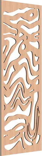 Miniatura 71 de 9 3/8"W x 24 3/8"H x 1/4"T Northfield Decorativos Paneles de Pared de Madera Calado, Abedul