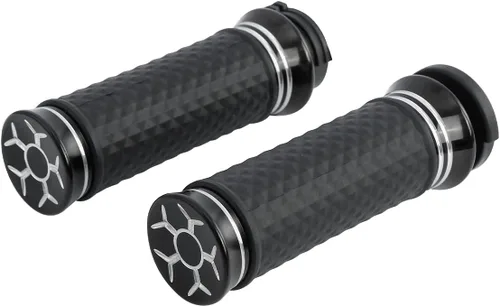 Miniatura 5 de TCT-MOTORPARTS Agarraderas eléctricas de 1 pulgada para manillar Harley Touring Estilo #F negro