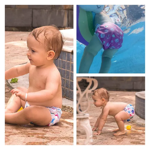 Miniatura 2 de ALVABABY - Pañales de natación (2 unidades, reutilizables)