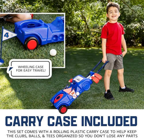 Miniatura 3 de Franklin Sports PGA Tour MyFirst - Juego de palos de golf de plástico + pelotas para niños y niños pequeños, mini palos de juguete para derechos +