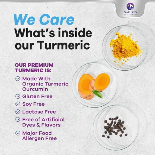 Miniatura 7 de Suplemento de curcumina de cúrcuma – 1750 mg de cúrcuma orgánica por porción – 95% curcuminoides, jengibre y pimienta negra BioPerine para una mejor