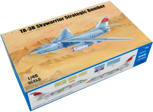 Fighter 3D Puzzles - Kits de modelos de plástico, escala 1/48 US TA-3B Skywarrior modelo de bombardero estratégico, juguetes para adultos y regalo