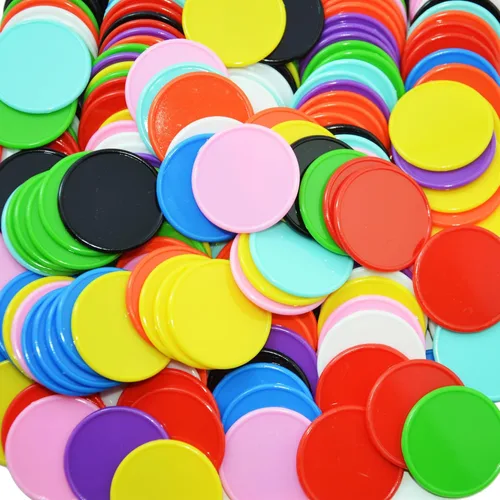 Miniatura 4 de Smartdealspro Fichas de póquer de plástico opaco de 1 1/2 pulgadas, 1.457 in, 10 colores, contadores de discos con caja para juegos de cartas