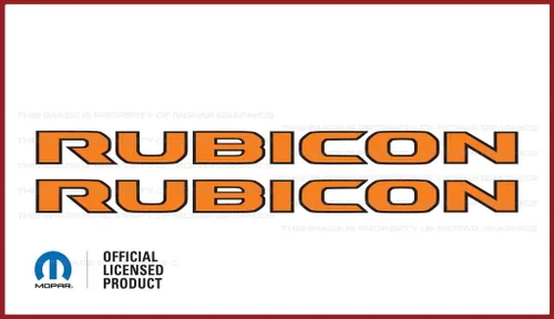 Miniatura 14 de Rubicon Hood - Calcomanía de vinilo para Jeep Rubicon/Gladiator JL/JT (2018-2024) 392 bronce con contorno negro F392BO (juego de 2) FJ5H2