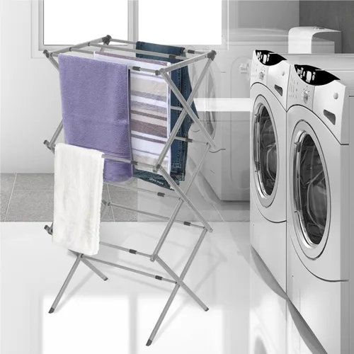 Miniatura 5 de BLACK+DECKER Organizador de lavandería extensible/plegable tendedero para secar ropa. Esencial para campamento/remolques o cualquier lugar donde Gris