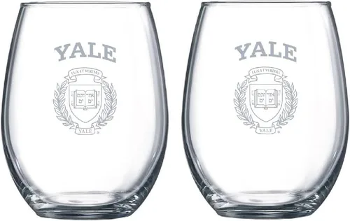 Miniatura 4 de RFSJ Juego de 2 copas de vino o bebidas con logotipo de Satin Frost (Harvard)