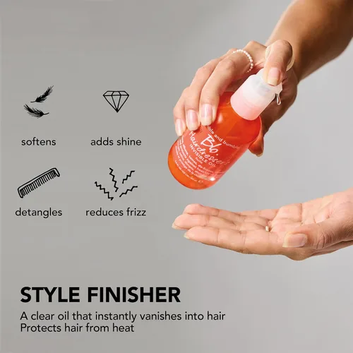 Miniatura 7 de Bumble and bumble. Hairdresser's Invisible Oil Frizz-Reducing Hair Oil Heat Protection, Frizz Control + Shine Curly, Wavy, Straight With