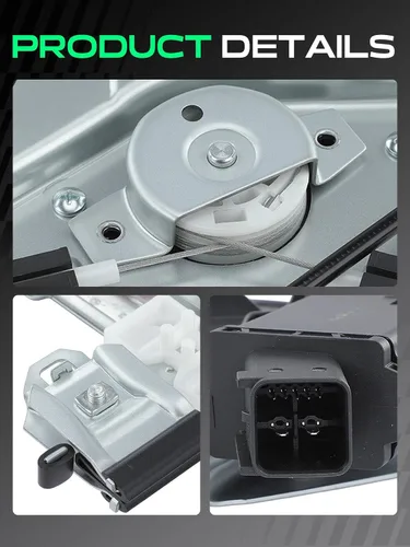 Miniatura 7 de YHTAUTO Elevalunas eléctrico delantero del lado del conductor con conjunto de motor de 7 pines para Chevy Cruze 2010-2015, Cruze Limited 2016