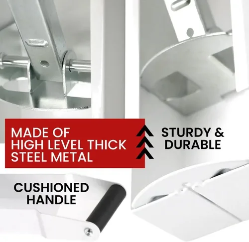 Miniatura 5 de Trituradoras de latas blancas para reciclaje – Trituradora de latas de pared resistente de aluminio para reciclaje compactador de botellas
