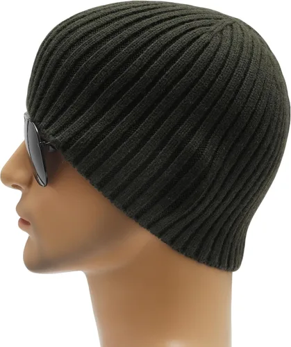 Miniatura 3 de ZLYC Gorro de pescador de punto de invierno para hombre, gorro de calavera cálido para uso diario