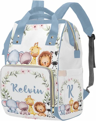 Miniatura 44 de M YESCUSTOM Bolsa de pañales personalizada con nombre para mamá, mujer, esposa, mochila personalizada, 0625-12, Mochilas Daypack