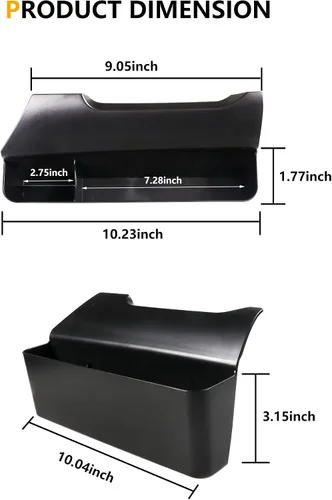 Miniatura 9 de Organizador de consola central compatible con Ford Escape 2020-2025 2021-2025 Ford Bronco Sport Accesorios interiores Bandeja de almacenamiento