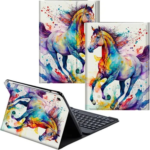 Miniatura 50 de Funda para Samsung Galaxy Tab S6 Lite 2022/2020 Teclado inalámbrico desmontable y cubierta de cuero PU Funda protectora para Samsung Galaxy Tab S6