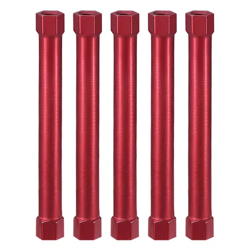 Miniatura 11 de uxcell Columna espaciadora de separación de aluminio hexagonal M3x55mm, para avión RC, FPV Quadcopter, CNC, negro, 5pcs