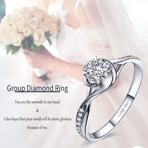 Miniatura 5 de Juego de anillos de pareja a juego de amor sin fin para él y ella, diseño de corazón romántico de plata S925, anillo de compromiso