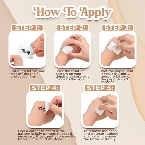 Miniatura 5 de Tatuaje temporal personalizado para adultos con nombre de texto personalizado, adhesivo de tatuaje falso para mujeres y hombres, tatuaje con nombre