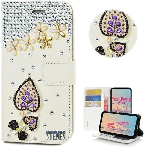 Miniatura 5 de Bling Wallet - Funda para teléfono compatible con Samsung Galaxy Z Fold 3 5G, elegante, hecha a mano, 3D, hecha a mano, ballet, pintalabios, tacón