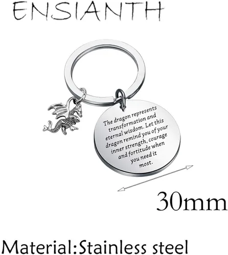 Miniatura 2 de ENSIANTH Dragon Llavero Dragón Amante Regalo Dragones Joyería Inspiración Regalo para Amigo