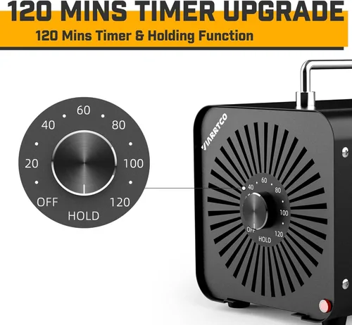 Miniatura 8 de Generador de máquina de ozono 40,000 mg/h 8000 pies cuadrados Eliminación de olores de máquina de ozono para el hogar y el automóvil