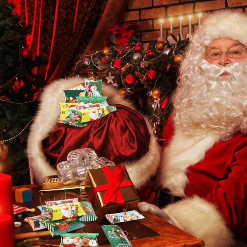 Miniatura 5 de Cholemy 120 cajas de almohada de Navidad, cajas de regalo pequeñas, tarjetas de regalo de Navidad, a granel, 12 diseños, cajas de dulces de Navidad