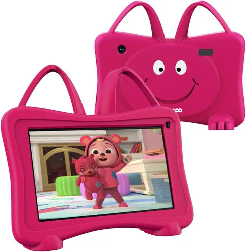 Miniatura 7 de Trayoo Tableta infantil de 7 pulgadas con WiFi, YouTube, cámara dual, pantalla táctil, control parental, tableta infantil para niños y niñas Azul