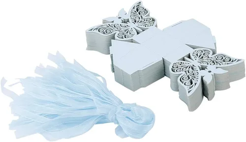 Miniatura 8 de Marhynchus 100 cajas de chocolate con azúcar y azúcar, patrón europeo, decoración de boda de papel para decoración de boda, fiesta de cumpleaños