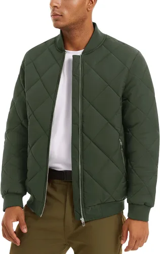 Miniatura 3 de MAGNIVIT Chaqueta bomber para hombre, chaqueta acolchada para invierno y otoño, abrigos acolchados cálidos