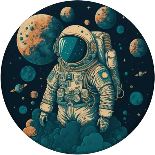 Miniatura 3 de Astronauta espacial y los planetas PopSockets intercambiables PopGrip