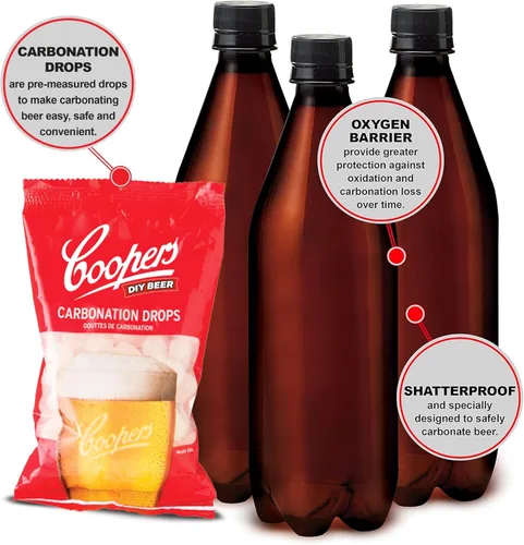 Miniatura 5 de Coopers DIY Beer Home Brewing - Kit de fabricación de cerveza artesanal de 6 galones con fermentador de cerveza patentado, hidrómetro de cerveza