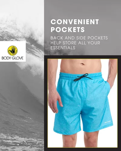 Miniatura 4 de Body Glove Mens Swim Trunks Stretch Fit Bathing Suit for Men 7 Quick Dry Swimwear Board Shorts Swim Suit (S-XXL)