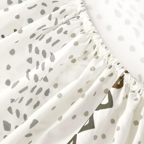 Miniatura 5 de Wake In Cloud - Sábanas bohemias, juego de sábanas de 4 piezas, ropa de cama bohemia elegante con diseño geométrico occidental y azteca, bolsillo
