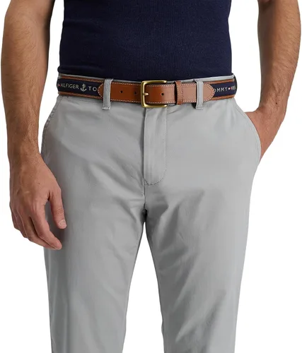 Miniatura 12 de Tommy Hilfiger Men's Fabric Inlay Casual Belt with Classic Harness Buckle
