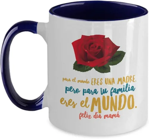 Miniatura 5 de Taza de café para regalo de mamá en el día de la madrem, obsequio para mami en su día o para madrasta en su cumpleaños Rojo