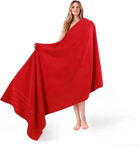 Miniatura 91 de American Soft Linen - Juego de 4 toallas, 100% de algodón turco, 27 x 54 pulgadas, tamaño extragrande, toallas para la ducha, color amarillo