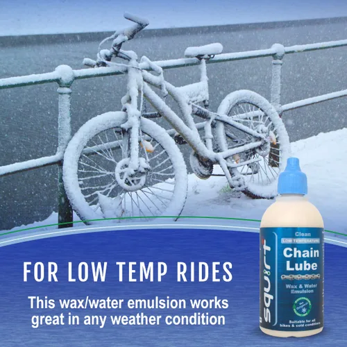 Miniatura 3 de Squirt Lubricante de cadena de baja temperatura para bicicletas (4 onzas) - Lubricante de cadena de bicicleta para todo tipo de clima de baja