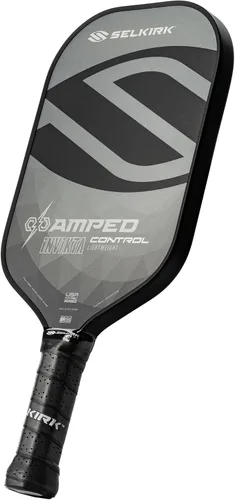 Selkirk Sport Amped Control Pickleball Paddle | Precision & Control Fiberglass Pickleball Paddles | 16mm X5 Core | Made in USA Gris | Ligero