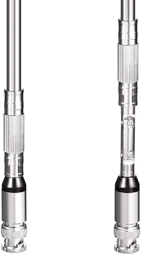 Miniatura 4 de Bingfu Antena de escáner de policía de 20-1300MHz 8 secciones telescópica BNC macho compatible con Uniden Bearcat Whistler Radio Scanner Cobra