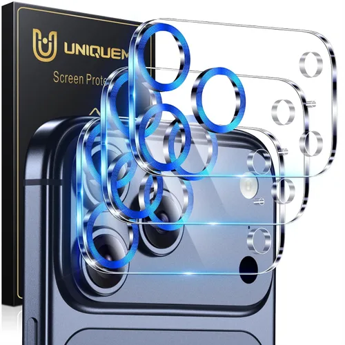 Miniatura 26 de UniqueMe para Paquete de 3 Protectores de Lente de Cámara para iPhone 15 Pro/iPhone 15 Pro Max, [Protección contra Caídas] [Compatible con Fundas]
