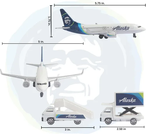 Miniatura 55 de Delta Airlines - Juego de 12 piezas (el color del contenido puede variar)