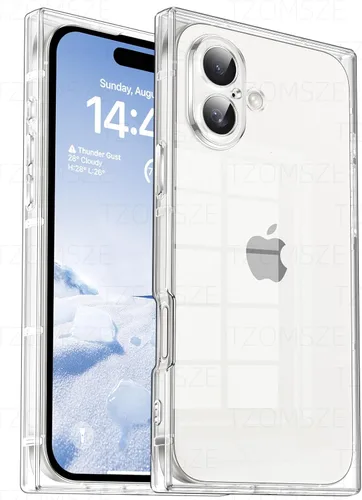 Miniatura 47 de Funda Tzomsze Compatible con iPhone Air Clear Funda, Protección de Cámara, Esquinas Reforzadas TPU Delgada Resistente a Golpes Funda Protectora