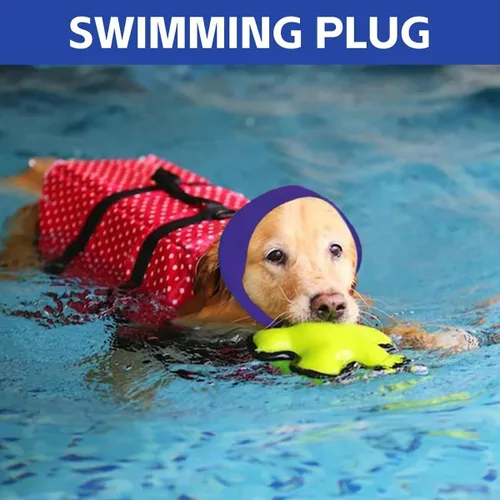 Miniatura 3 de MANON ROSA Cubiertas impermeables para las orejas de perro, para bañarse y nadar, 2 gorras de natación antideslizantes mejoradas, tapones para los 1